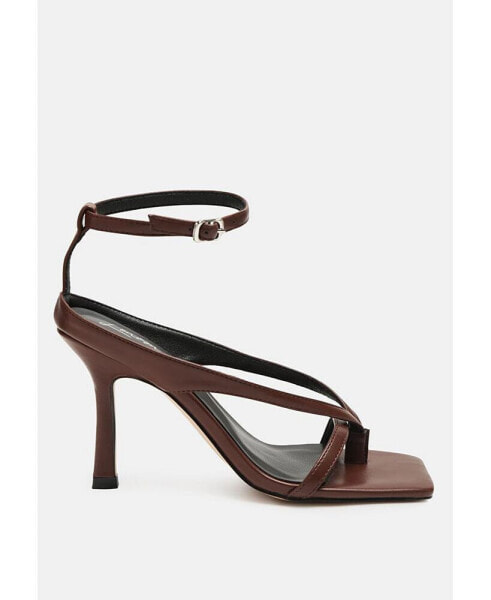 Marcia Ankle Strap Mid Heel Sandals