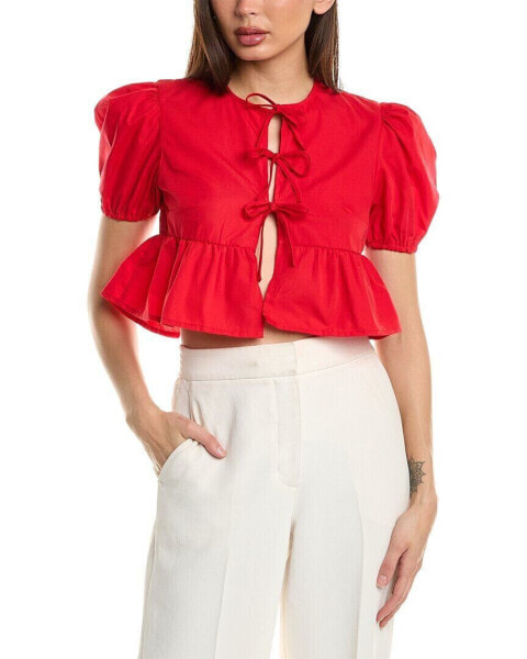 Hl Affair Tie Front Top Women's