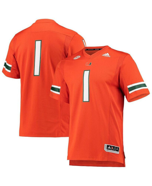 Men's #1 Orange Miami Hurricanes Team Premier Football Jersey