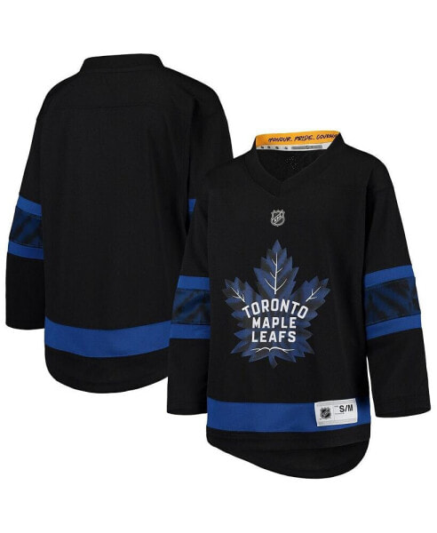 Big Boys Black Toronto Maple Leafs Alternate Replica Team Jersey