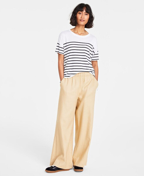 Women's Boat-Neck Dropped-Shoulder Knit Top, Created for Macy's