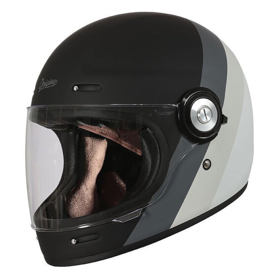 Шлем для мотоциклистов Origine Vega Full Face стильный красный/чёрный/матовый белый