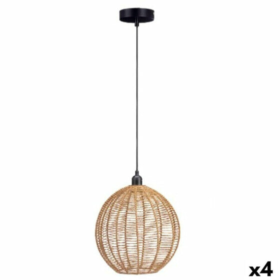 Ceiling Light Rope Brown Black 60 W 220 -240 V 28 x 35 x 28 cm (4 Units)