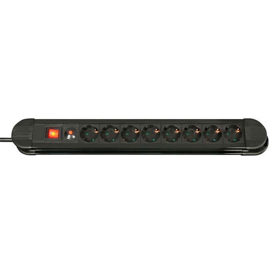 Удлинитель Lindy 73104 - 8 AC outlet(s) - Indoor - Type F - Black - 3500 W - -4 - 40 °C