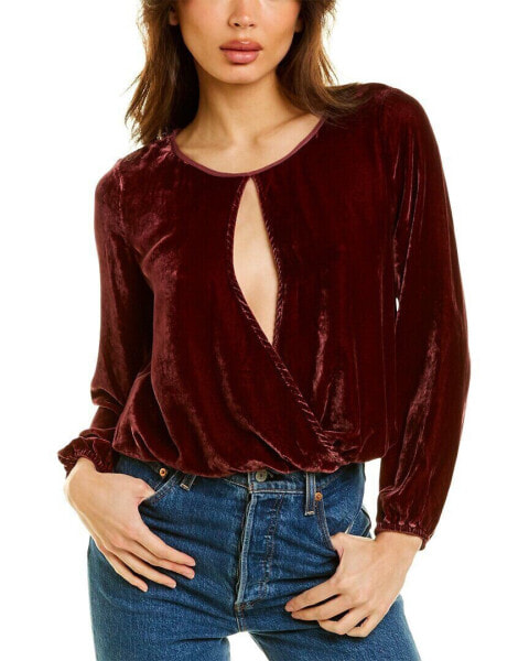 Yfb Clothing Jayden Silk-Blend Top Women's Purple Xs