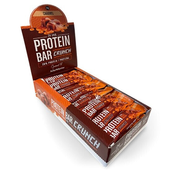 GEN Pro Crounchy Peanut Protein Bars Box 35g 24 Units