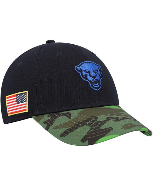 Men's Black, Camo Pitt Panthers Veterans Day 2Tone Legacy91 Adjustable Hat