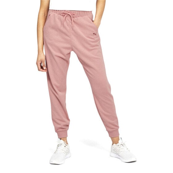 Puma French Terry Joggers Womens Pink Casual Athletic Bottoms 52260823