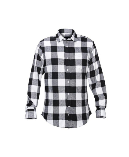 Big & Tall Button Down Classic Fit Flannel Shirt