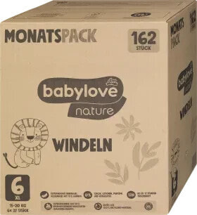 Windeln Gr. 6, XL (15-20 kg), Monatspack, 162 St