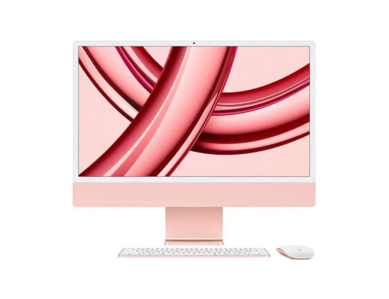 Моноблок Apple iMac 24" Rosé M3 Chip 256 GB 8-Core CPU 10-Core GPU macOS 8 GB Gigabit Ethernet Magic Maus.