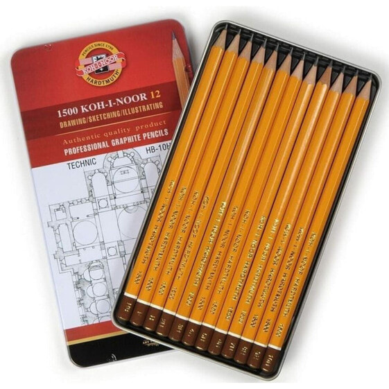 Набор карандашей Michel HB-10H 12 Предметов
