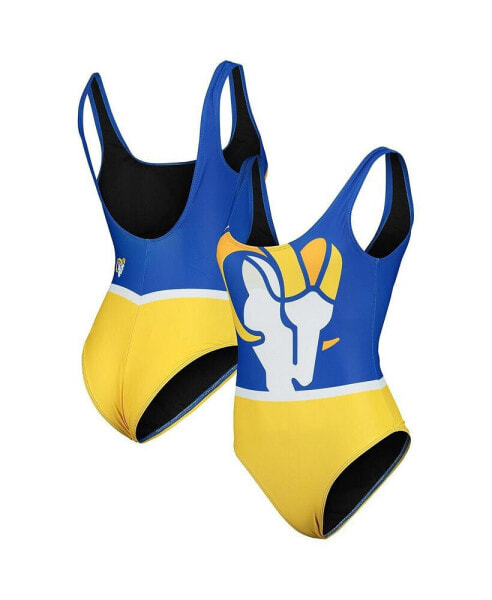 Women's Royal Los Angeles Rams Team One-Piece Swimsuit