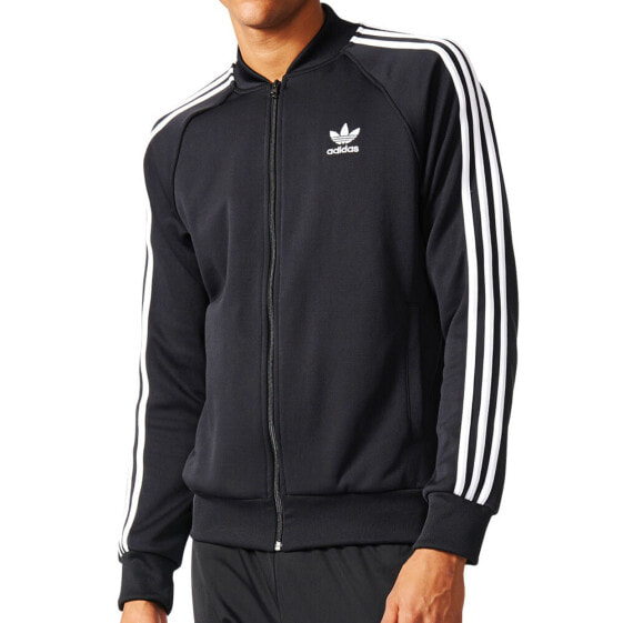 Adidas Originals Trefoil Superstar Men's Track Top Black/White ay7059