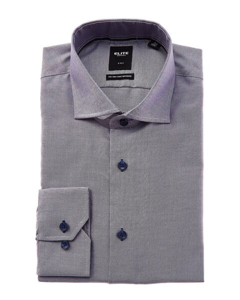 Elite Serica Trim Fit Dress Shirt Men's Purple 16.5