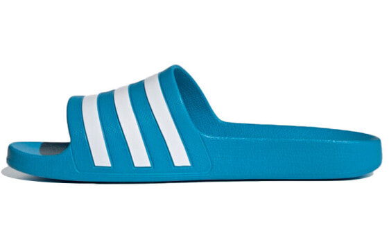 Шлепанцы Adidas Adilette Aqua Slides черно-белого цвета