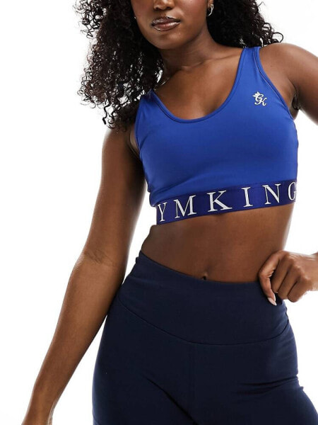 Gym King Impact sports bra in blue