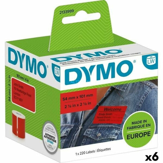 Этикетки для принтера Dymo Label Writer Красный 220 Предметы 54 x 7 mm (6 штук)