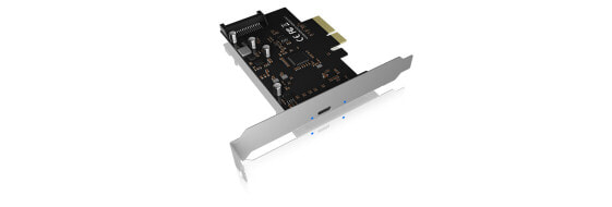 ICY BOX IB-PCI1901-C32 - PCIe - USB 3.2 Gen 2 (3.1 Gen 2) - Male - PCIe 3.0 - SATA 15-pin - Black