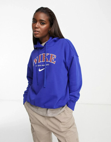 Nike Unisex Varsity Phoenix fleece hoodie in royal blue