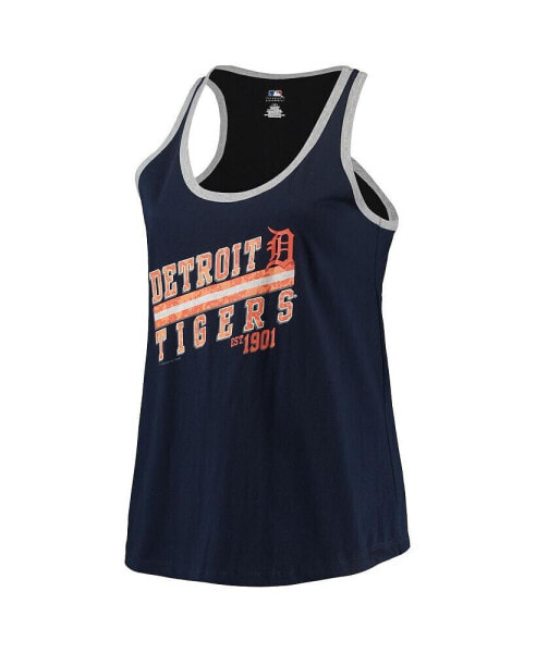 Women's Majestic Navy Detroit Tigers Plus Size Believe In Greatness Tank Top