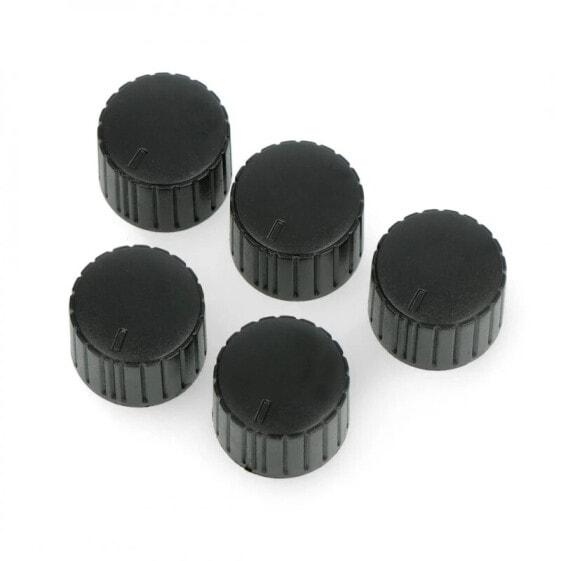 Potentiometer knob GC20 black - 6/20mm - 5pcs