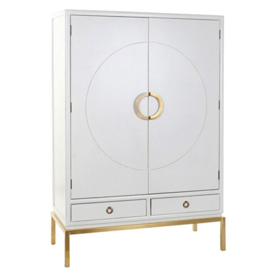 Шкаф DKD Home Decor Белый Позолоченный Металл Тополь 120 x 50 x 175 cm