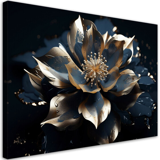 KUNSTDRUCK Elegant Metallic Flower