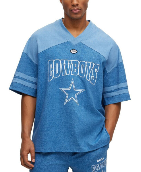 BOSS by Hugo Boss x NFL Men's Oversized-Fit Dallas Cowboys T-shirt