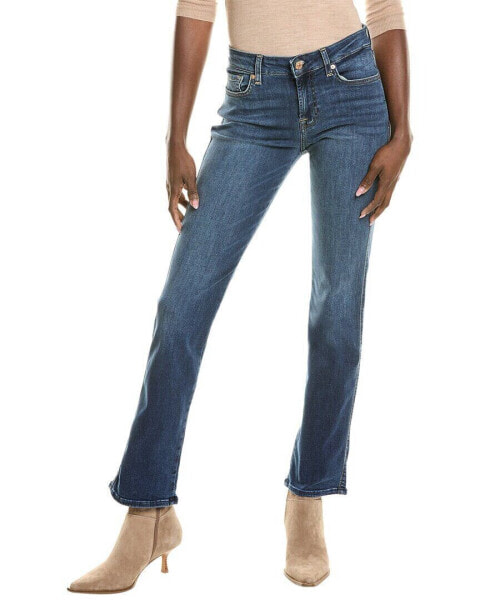 7 For All Mankind Kimmie Cambridge Straight Jean Women's Blue 23