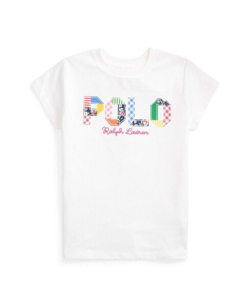 Футболка для малышей Polo Ralph Lauren смешанный логотип из хлопка Jersey