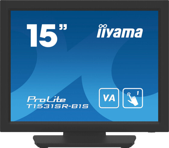 Iiyama 15 T1531SR-B1S VGA HDMI DP - Flat Screen - 38 cm