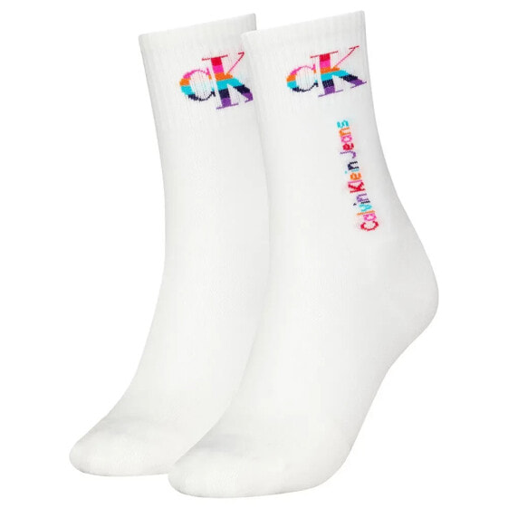 CALVIN KLEIN 701226672 crew socks 2 pairs