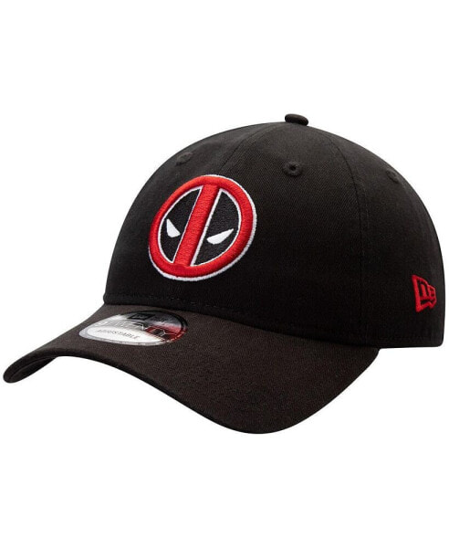 Men's Black Deadpool 9TWENTY Adjustable Hat