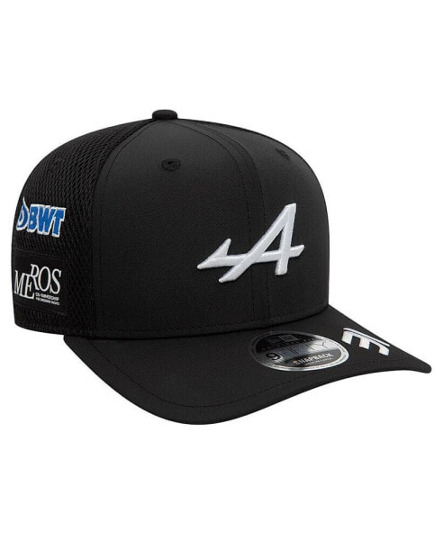 Men's Esteban Ocon Black Alpine Team Driver 9FIFTY Trucker Adjustable Hat