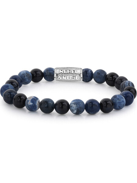 Rebel & Rose Bracelet Blue Rocks RR-80045-S-L mens