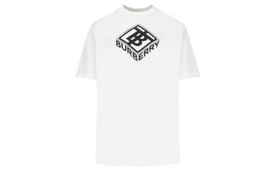 Burberry博柏利 Logo Graphic Cotton Tshirt 印花短袖T恤 男女同款 白色 / Футболка Burberry Logo Graphic 80218321