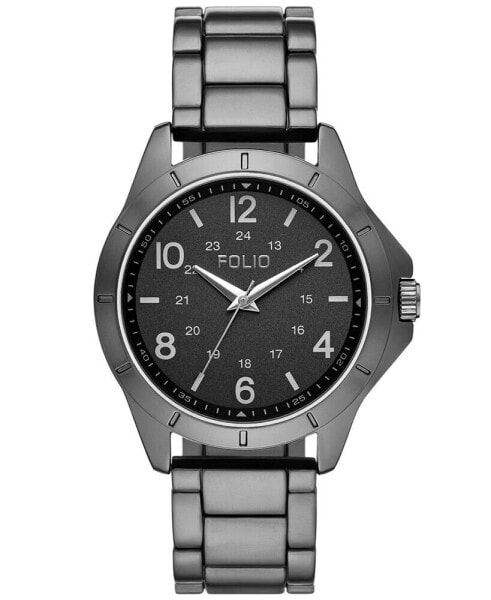 Men's Three Hand Gunmetal Alloy Watch 42mm