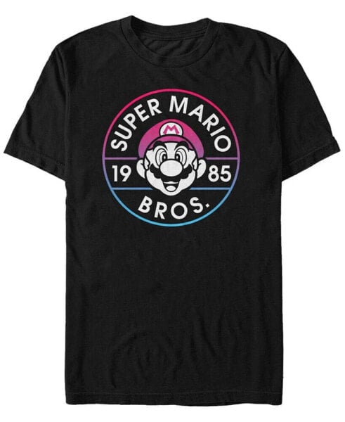 Nintendo Men's Super Mario Gradient Logo Short Sleeve T-Shirt