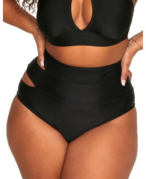 Plus Size Demi Swimwear Bikini Bottom