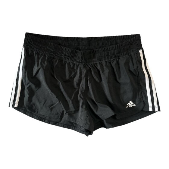 Adidas Women's Pacer 3 Stripe Knit Polyester Gym Shorts