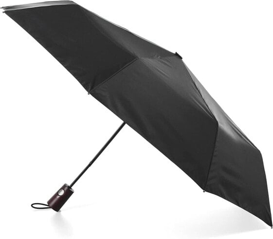 Totes Blue Line Auto Open Umbrella NeverWet Black - 7325