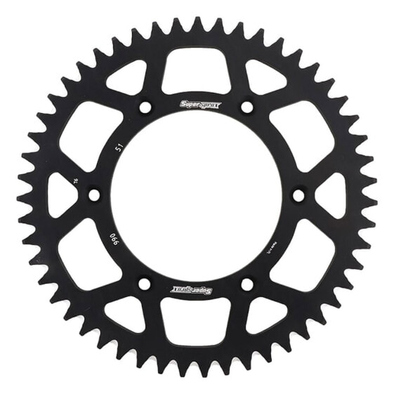 SUPERSPROX Aluminium Husqvarna 520x51 RAL990X51BLK Rear Sprocket