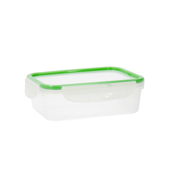 Lunch box Quid Greenery 1,4 L Transparent Plastic (Pack 4x)