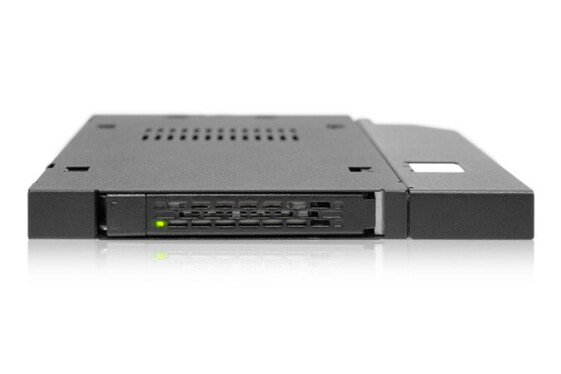 Icy Dock MB411SPO-B - 2.5" - Serial ATA - Serial Attached SCSI (SAS) - Black - Metal - 6 Gbit/s - HDD - SSD