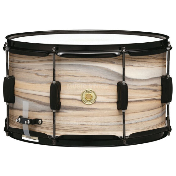 Tama Woodworks Snare 14"x8" Natural Zebrawood Wrap WP148BK-NZW