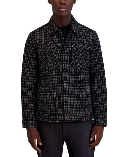 Men's Textured Shirt Jacket