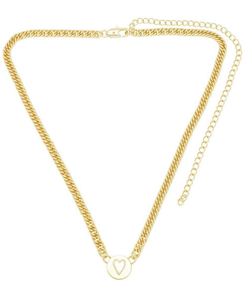 Macy's diamond Accent Heart Adjustable Necklace