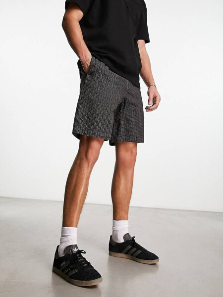 Gramicci og seersucker short in grey