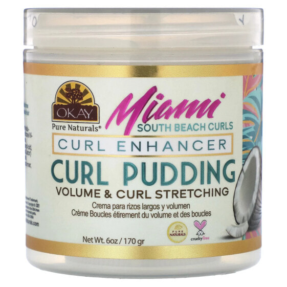Okay Pure Naturals, Miami South Beach Curls, пудинг для кудрей, 170 г (6 унций)